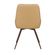 5 Kit 2 Cadeiras Giratorias Aline Rivatti 52 cm -Largura- Estofado em PU Caramelo e Base em Aco Marrom